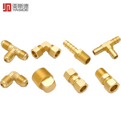 Kopar CNC vélaðir hlutar Píputengihlutir